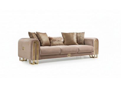 Designerskie Kanapy Podkładka Sofa Sofy 3 miejsce do siedzenia Trzyosobowa sofa materiałowa do salonu Nowość