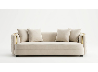 Sofa 3 miejsce do siedzenia Meble Materiał Sofy trzyosobowe Luksusowy design Salon Nowoczesny styl