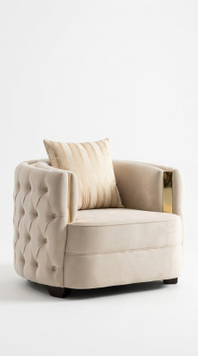 Pokój dzienny Luksusowy Fotel Nowoczesny jednoosobowy design Chesterfield 1er Włochy Meble