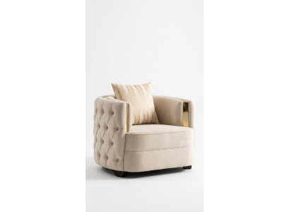 Pokój dzienny Luksusowy Fotel Nowoczesny jednoosobowy design Chesterfield 1er Włochy Meble