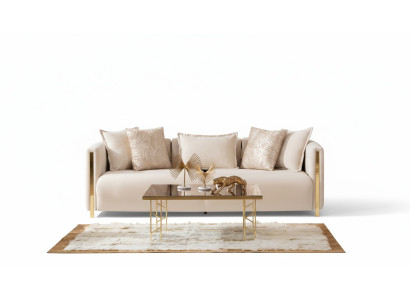 Sofy Trzyosobowe Podkładka Meble Luksusowe Nowoczesna Sofa 3 miejsce do siedzenia Włókienniczy Kanapa 245cm