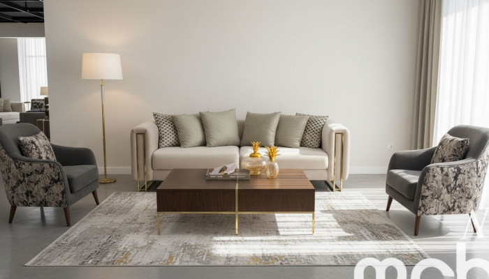 Design Sofa Nowoczesna 3-osobowa Siedziba Pokój Meble Szare Sofy Sofa Trzyosobowa Podkładka