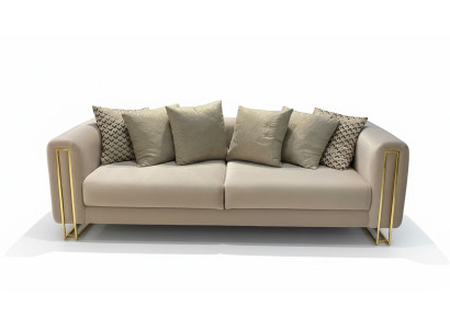 Design Sofa Nowoczesna 3-osobowa Siedziba Pokój Meble Szare Sofy Sofa Trzyosobowa Podkładka