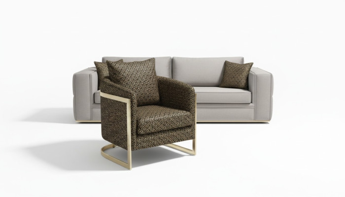 Zestaw sofowy 3+3 miejsce do siedzenia Sofa Fotel Sofy Luksusowy Ustaw Zestaw Aksamit Materiał Grupa