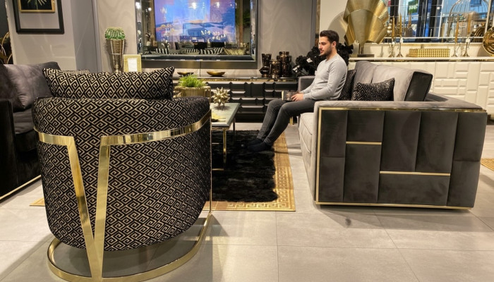 Design Fotel Luxury Classic Modern Oparcie Włókienniczy 1 miejsce do siedzenia Meble Sofa Jednoosobowa