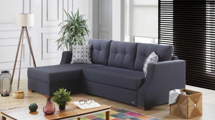Sofa designerska sofa z funkcją łóżka Podstawa łóżka rozkładana sofa Narożnikowa kanapa kanapa w kształcie litery L