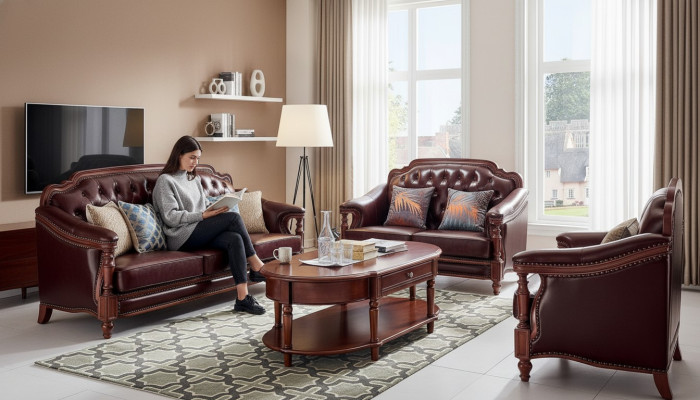 Zestaw sofowy 3+2+1 miejsce do siedzenia Zestaw Design Sofa Podkładka Kanapy Classic