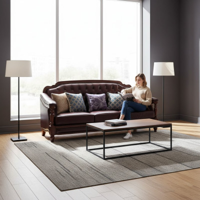 Kanapa trzyosobowa Chesterfield Podkładka sofa Sofy klasyczne Pokój