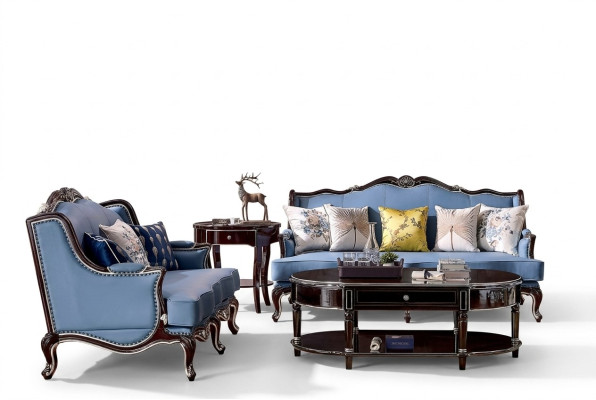 Klasyczna kanapa Chesterfield 3+2 miejsce do siedzenia Sofa Couches Blue Sofas