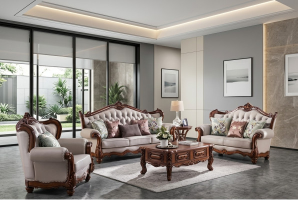Zestaw sofowy 3+2+1 miejsce do siedzenia Grupa Sofa Fotel Sofas Classic Set