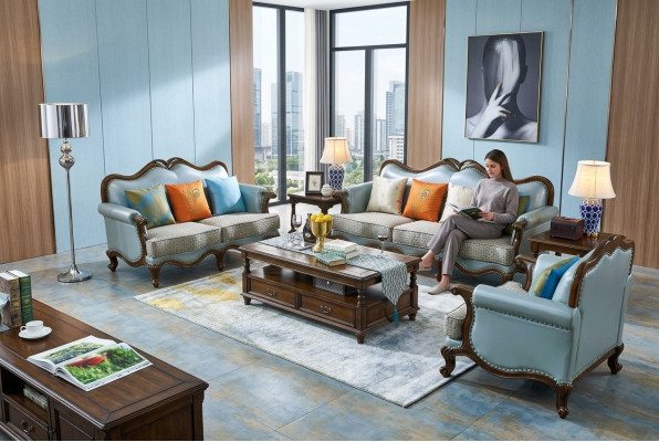 Skórzana sofa Zestaw sofowy 3+2+1 miejsce do siedzenia Zestaw Ustaw Couch designerska sofa