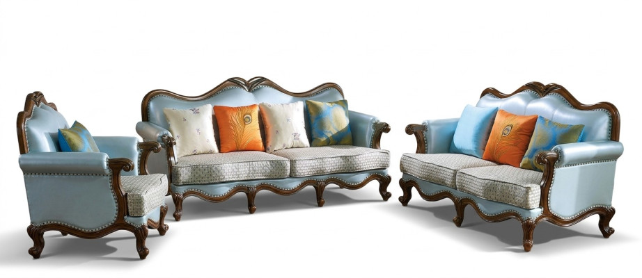 Luksusowe Meble Zestaw sofowy 3+2 miejsce do siedzenia Sofa Zestaw Kanapa Kanapa Fotel