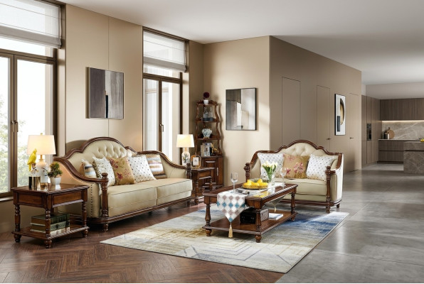 Klasyczny design Zestaw sofowy 3+2 miejsce do siedzenia Ustawić sofę 2-częściowy zestaw