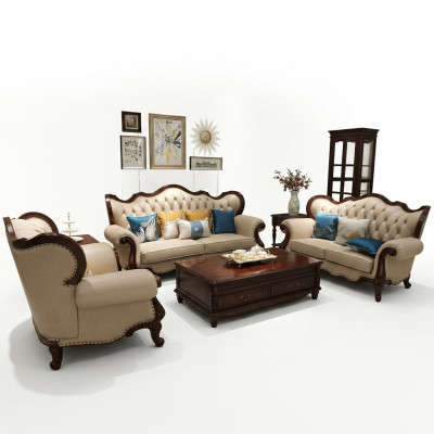 Zestaw sofowy 3+2+1 Siedziba Set Design Sofy Podkładka Kanapy Chesterfield