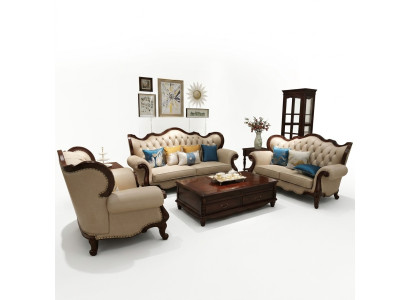 Zestaw sofowy 3+2+1 Siedziba Set Design Sofy Podkładka Kanapy Chesterfield