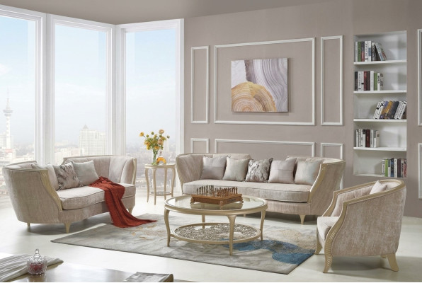 Meble Hotelowe Zestaw mebli sofowy Sofa materiałowa Classic Couch 321