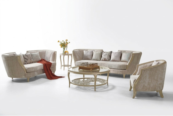 Meble Hotelowe Zestaw mebli sofowy Sofa materiałowa Classic Couch 321