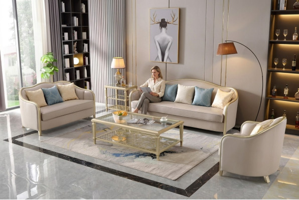 Set Design Sofy Zestaw sofowy 3+2+1 miejsce do siedzenia Kanapy Materiał Nowoczesna Sofa