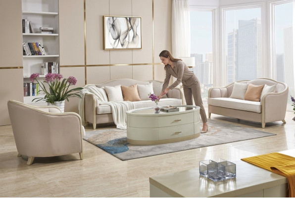 Klasyczny zestaw sofowy Couch Podkładka Meble Designerskie Sofy Kanapy