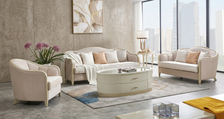 Klasyczny zestaw sofowy Couch Podkładka Meble Designerskie Sofy Kanapy