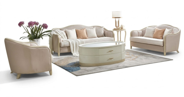 Klasyczny zestaw sofowy Couch Podkładka Meble Designerskie Sofy Kanapy