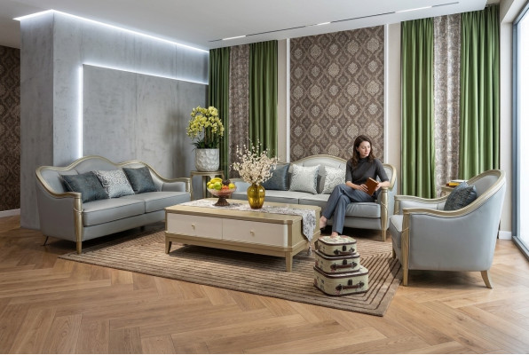 Zestaw sofowy 3+2+1 Siedziba Zestaw Design Couch Sofa Podkładka Couches Hotel