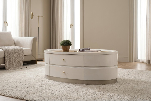 Stolik kawowy stoły do ​​salonu Drewno stolik kawowy Design Biały