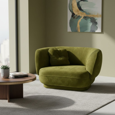 Fotel Siedziba Green Prianera Design Salon Podkładka Jednomiejscowe Meble Luxury Style