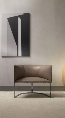 Luksusowe meble Design Szary Prianera Style Design Skóra Fotel Living Room Lounge