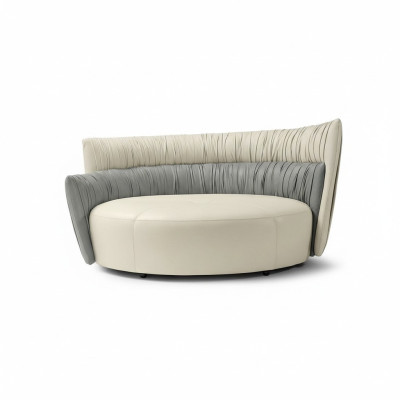 Sofa okrągła sofa dwuosobowa 2 Siedziba Design Sofy Podkładka Prianera Siedziba Skóra Couch