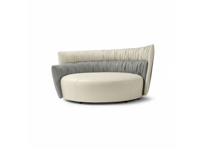 Sofa okrągła sofa dwuosobowa 2 Siedziba Design Sofy Podkładka Prianera Siedziba Skóra Couch