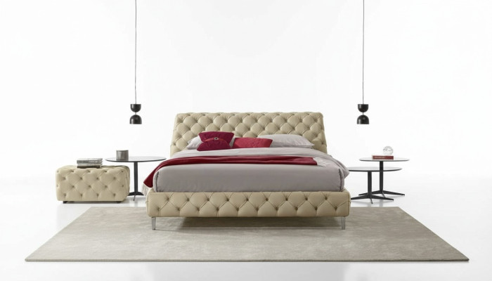 Łóżko Chesterfield Luksusowe łóżko Drewniana rama łóżka Meble Design Nowoczesne ramy łóżek