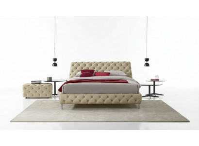 Łóżko Chesterfield Luksusowe łóżko Drewniana rama łóżka Meble Design Nowoczesne ramy łóżek