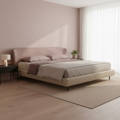 Rosa Łóżko Design Luksusowe łóżka włoskie Nowoczesne Meble Sypialnia Prianera