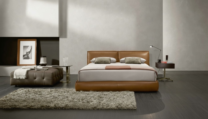 Podwójne łóżko Podkładka Łóżko Luksusowa Sypialnia łóżka Double Bed Frame Brown Meble