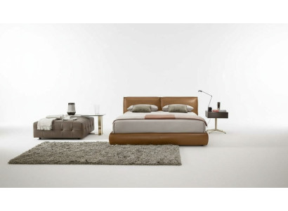 Podwójne łóżko Podkładka Łóżko Luksusowa Sypialnia łóżka Double Bed Frame Brown Meble