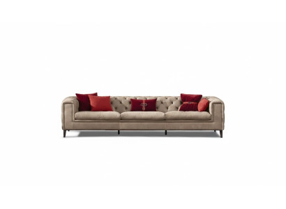 Sofa 4 miejsce do siedzenia Sofy Skórzane Luksusowa Designerska Kanapa Nowa Sofa Luksusowa Chesterfield Nowość