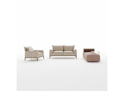 Zestaw sofowy Prianera Design Sofa Fotel Podkładka Kanapy 3-częściowa. Ustaw szezlong