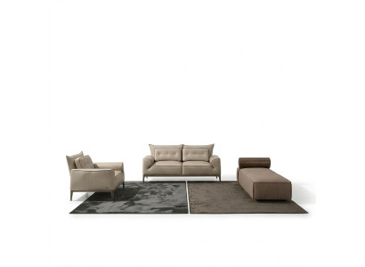 Luksusowy Ustawić Zestaw sofowy 2+1 Siedziba Sofa Sofy Fotel Skóra 2szt. PRIANERA