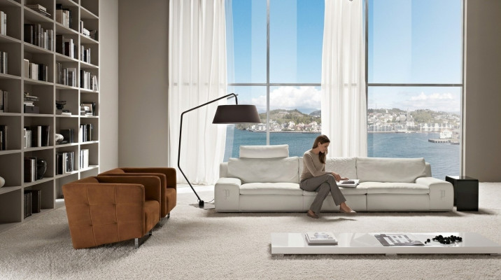 Sofa 4 miejsce do siedzenia Luksusowa Designerska Kanapa Sofa Luksusowe Sofy Tapicerowane Włoskie Meble
