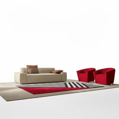 Zestaw sofowy Sofa Luxury Ustawić Sofy Fotel 311 miejsce siedzące Nowoczesny Zestaw Design Beżowy