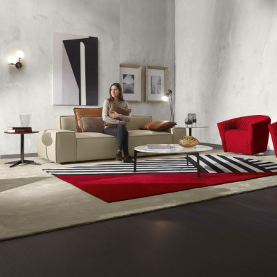 Sofa do Salonu 3 miejsce do siedzenia Sofa Meble Drewno Beżowa Podkładka Meble Sofa Kanapy Nowość