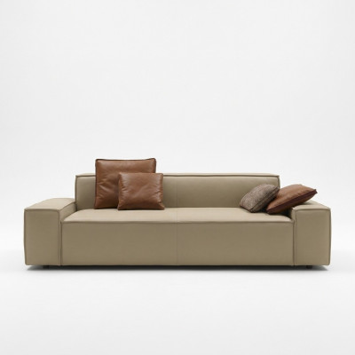 Sofa do Salonu 3 miejsce do siedzenia Sofa Meble Drewno Beżowa Podkładka Meble Sofa Kanapy Nowość