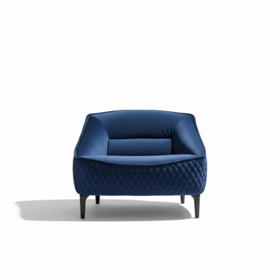 Fotel Meble Nowoczesny Materiał Lounge Włókienniczy Luksus Siedziba Relaks Meble Blue Prianera