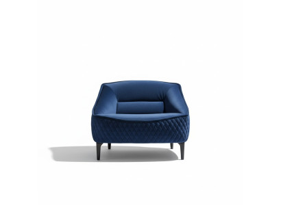 Fotel Meble Nowoczesny Materiał Lounge Włókienniczy Luksus Siedziba Relaks Meble Blue Prianera