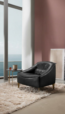 Fotel Podkładka miejsce siedzące Modern Design Skóra Relaks Fotel Lounge Luxury Living Room