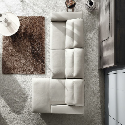 Design Narożnikowa kanapa w kształcie litery L Podkładka Skóra Sofy Luksusowa Sofa do Salonu