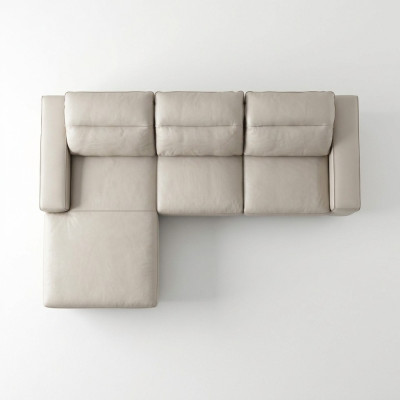 Design Narożnikowa kanapa w kształcie litery L Podkładka Skóra Sofy Luksusowa Sofa do Salonu