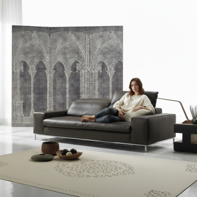 Nowoczesna Sofa 2 Siedziba Luksusowa Skóra Sofy Dwumiejscowy Salon Design Prianera Couch