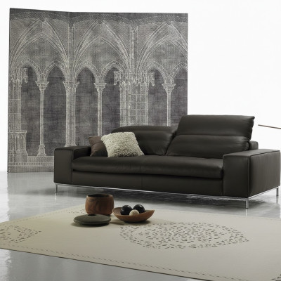 Nowoczesna Sofa 2 Siedziba Luksusowa Skóra Sofy Dwumiejscowy Salon Design Prianera Couch